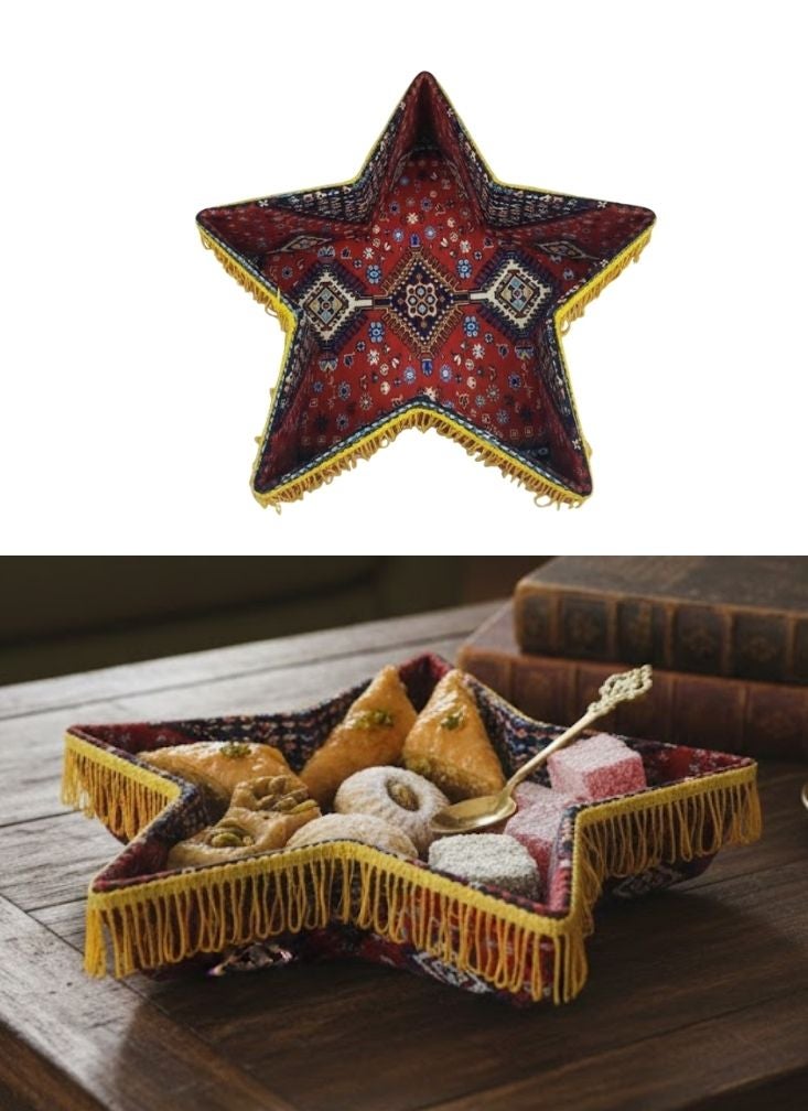 Premium Star Shaped Ramadan Sweets Tray – Decorative Islamic Table Centerpiece - Image 1